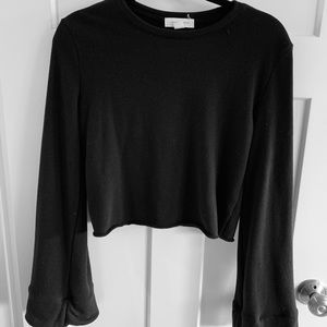 Treasure & bond bell sleeve crop top